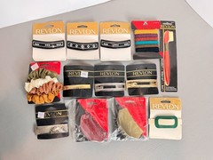 Vintage Lot Of 90s Revlon Fashion Barrettes, Hair Clip, Ties Deadstock NEW 13