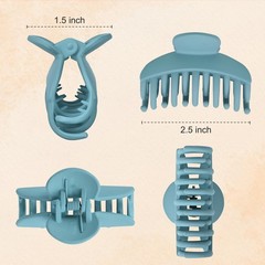 4 PCS 2.5 Inch Hair Claw Clips Double Row Teeth Matte Hair Jaw Clips Hair Bar…