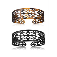 Headbands for Women, Fashion Headbands for Girls,Black Brown, 2-Count.