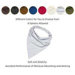 8 Pack Large Scarf Headbands for Women, Elastic Boho Triangle Adequately Nice