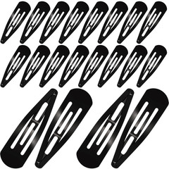 WILLBOND 30 Pieces 3.1 Inch Large Metal Snap Hair Clips Nonslip Barrettes Women