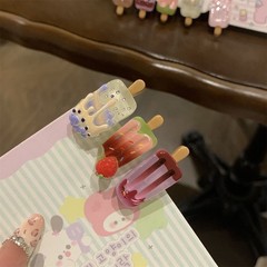 Creative Cartoon Ice Cream Acrylic Hair Clip Mini Side Clip Cute Fun