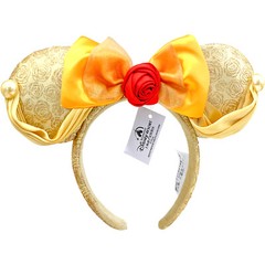 Disney* Resort Belle Beauty & the Beast Minnie Ears Bow Princess Headband US