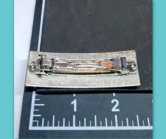 Celtic Hair French clasp Barrette Women Clip Unique Accessory metal silver knot