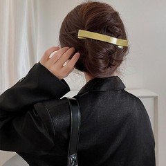 Gold Metal Alligator Hair Clips Simple Barrettes Hairpins for Long Thin Thick…