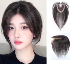 3″x4.3″ Front Lace Touch fastener Hook&loop 100% Human Hair Hairline Topper 10″