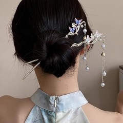 6Pcs Chinese Hair Sticks Butterfly Flower Hair Pins for Women Decorative Hairpin