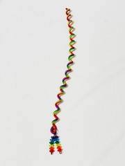 Hair Twister Spiral Wrap Accessory 10 Inches Long Dress Up Hair Jewelry Rainbow