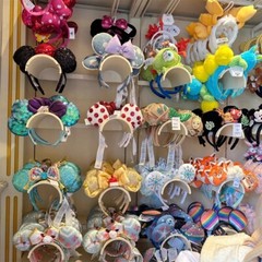 230 Styles Disney- Parks Magical Bow Sequin Minnie Mickey Ears Headband Gifts