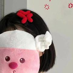 1pc Red Angry Duckbill Hair Clip Crochet Yarn Side Clip Barrette – NEW
