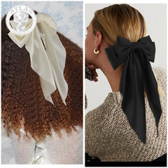 ATODEN Silky Satin Hair Bows 2Pcs Big Hair Bows for Women Hair Ribbons Oversized