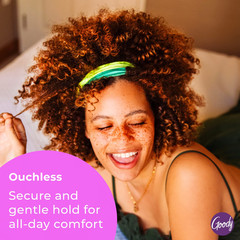 Ouchless Medium Headband with Flex Tips – Flex Teeth Hold Bangs & Layers in Plac