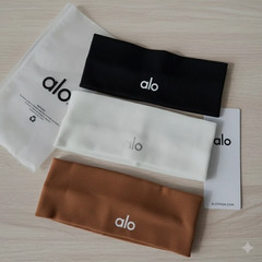 NWT Set of 3 Unisex Al Yoga Sport Headbands – White, Black, Coffee Colors – US