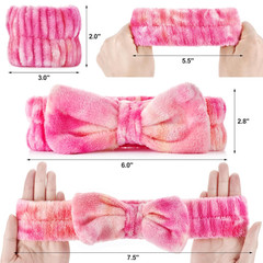6pcs Headband and Wristband for Face Washing, Makeup Spa Skincare Headband, Skin