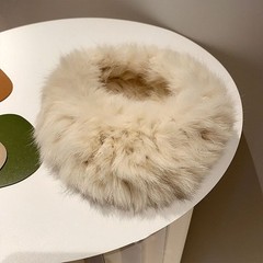 Women Thick Warm Hairband Winter Fluffy Hair Band Wide Edge Plush Headband Soft