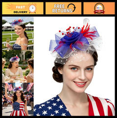 Elegant Women’s Fascinator Hat – Tea Party Headband with Floral Design