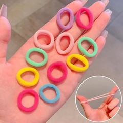 200 PCS Elastic Hair Ties Band Rope Ponytail Scrunchies Hair Holder for Girls