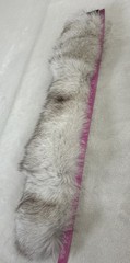 New Finland Fox Fur Headbands: Black & Grey Speckled Made in Canada Bnfts Chrty