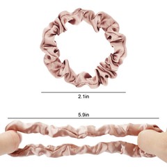 48pcs Satin Hair Ties Scrunchies Multicolor Elastic Silk Hair Bands for Women