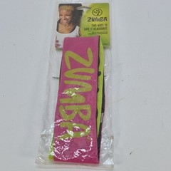 Zumba Women’s Reversible Headbands 2 Pack Pink Green Black Logo Activewear