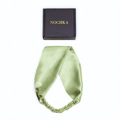 100% Pure Mulberry Silk Elastic Flat Headband – Handmade in USA – Hair Wrap