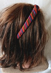 Handmade Guatemalan Cotton Hairband – Boho Woven Ethnic Tribal Yoga Wrap