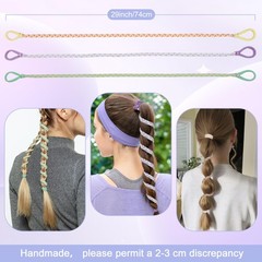 5 PCS Spiral Hair Ties, Rip Tie Ponytail Holder, Tangle-Free, Women, Girls