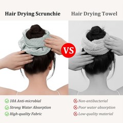 Oversize Hair Drying Towel Scrunchie for Women Makeup Washing Mask Spa Shower