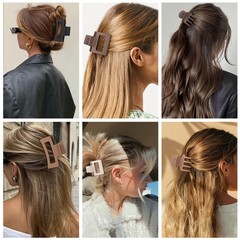 SMKSL 12 Pcs Hair Clips for Women 3 Styles Small 1 Count (Pack of 12), Brown