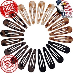 Cptots Snap Clips Matte Black Tort 20pc