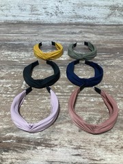 Canitor Knotted Headbands for Women Satin Neutral (6 Pack)