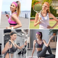 Sports Headband for Men Women Yoga Running Fitness Moisture Wicking Sweatband