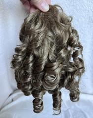 Curly Drawstring Ponytail Extension Hairpiece Set with Bun Maker and Hair Nets