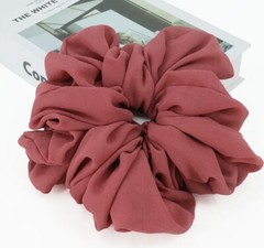 Large Chiffon Voluminous Scrunchie Women Fashion Hair Tie Hijab Accessory