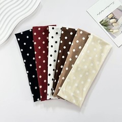Polka Dot Headband Women Wide sweatband Hair Band Non Slip Hair Accessory