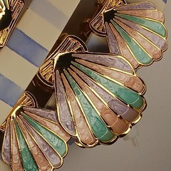 Piper K Pastel Seashell Hair Claw Clips Set Gold Tone Mermaid Coastal Beach Cute