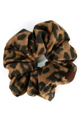 C.C Women Teen Soft Stretchy Leopard Animal Print Velvet Scrunchies