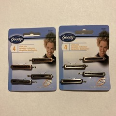 Goody 4 Slide Pins Bobby Pins 1.5” Metallic Color Rectangular 2000 New (2) G30