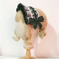 Lolita Girl Hairband Japanese Headdress Cosplay Cute Maid Bow Headbands Gothic