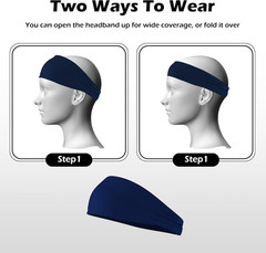 Headbands for Women,Wide Stretchy Sports Hair Bands, Elastic Soft Fashion Head B