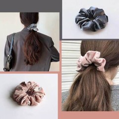 5-100 X Velvet Hair Elastics Women Girl Hair Scrunchies Hair Bands Hair Ties Lot