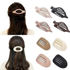8 Pack Flat Hair Clips for Women – Duckbill Claw Clips with Strong Hold, Matte N