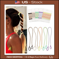 5 PCS Spiral Hair Ties, Rip Tie Ponytail Holder, Tangle-Free, Women, Girls