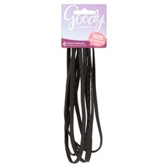 6 Count 1755498 Black Slide Proof Headbands Hair Accessories Women Girls