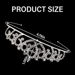 10 Pcs Rhinestones Tiaras Crowns for Wedding Birthday Prom Bride Pageant