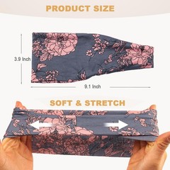 Soft Elastic Non Slip Wide Workout Headbands For Women Hair Yoga 12 Pack