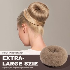 Teenitor Hair Bun Shaper Set, 4pcs Hair Donut Bun Maker(Extra-large, Large, M…