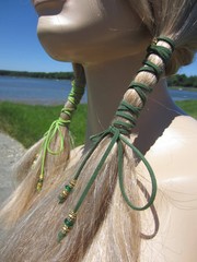 Leather Hair Ties Wraps Ponytail Holders BOHO Bohemian Clothing Braid ins