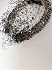 NWD ZARA Woman Wedding Party Veil Headband Rhinestones Y1055C *READ NOTE*