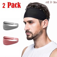 3PCS Men Women Sports Headband Anti-Sweat Band Running Yoga Stretch Head Bands